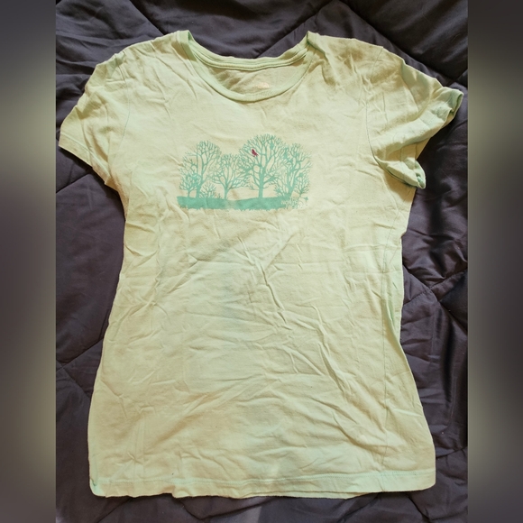 The North Face aqua tshirt with tree - Picture 1 of 1